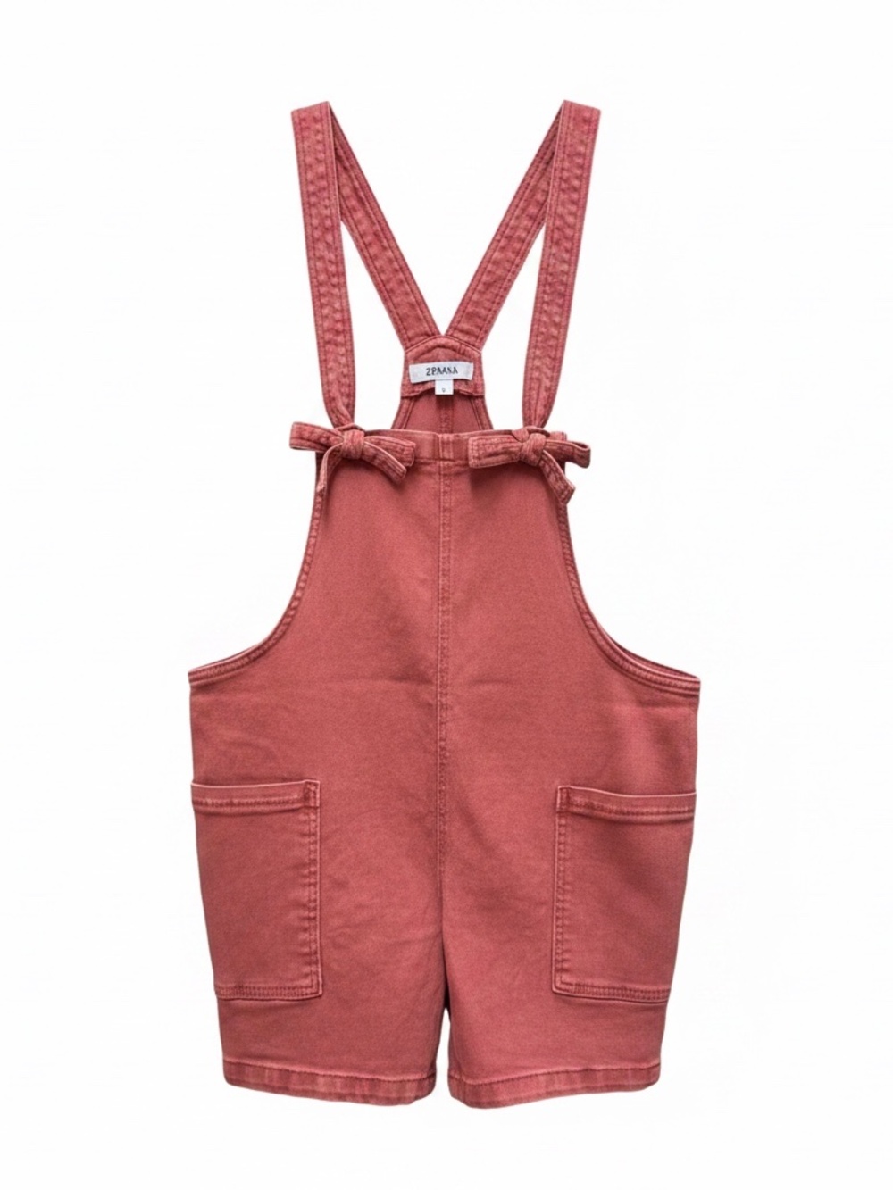 Zenana Denim Knotted Strap Romper Shortalls - NWOT